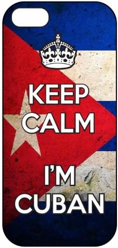 Keep Calm I'm Cuban, Cuba Flag 1039, iPhone 5 Premium Hard Plastic Case, Cover, Aluminium Layer, Quote, Quotes, Motivational, Inspirational, Theme Shell