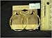 gold hoop pincatch earring 14 KT GOLD PLATD earring made in U.S.A Hypoallergenic, 9-980