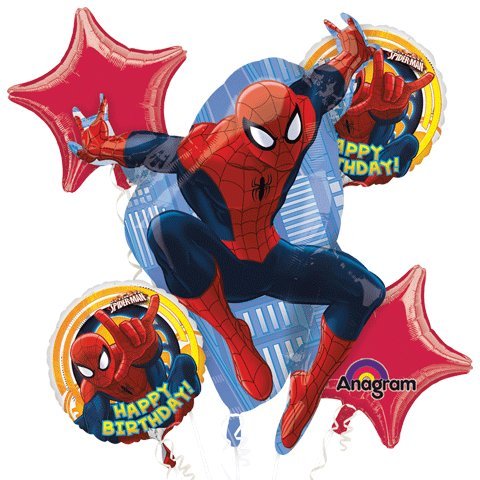 1 x ultimate spiderman happy birthday mylar foil balloo…