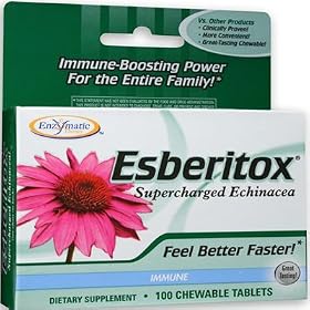 Esberitox ( Immune-Boosting Power For the Entire Family! ) 100 Chew Tablets Enzymatic Therapy
