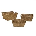 Rectangle Seagrass Storage Set of 3