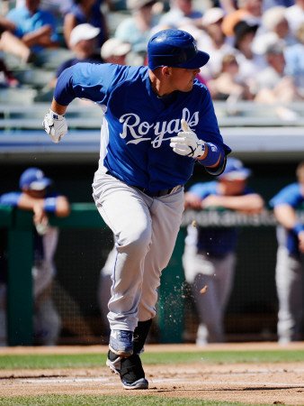 Kansas City Royals v Chicago Cubs, MESA, AZ - MARCH 09: Billy Butler Photographic Poster Print by Kevork Djansezian, 12x16