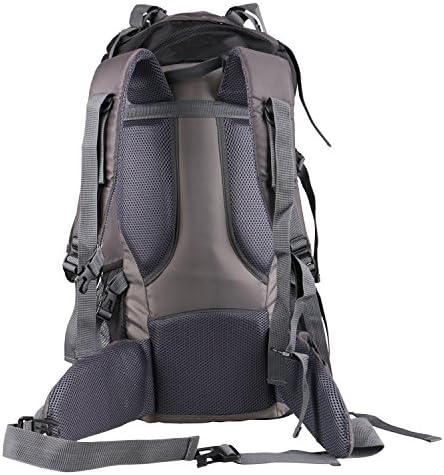 Airthea® 60L Huge Ultralight Outdoor Sport Camping Hiking Travel Backpack Waterproof Mountaineering Bag Outdoor Backpacks with Waist Pack for Women and Men, 28.3*12.6*8.7 Inches, Black)