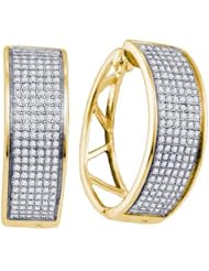 0.91CTW DIAMOND MICRO PAVE EARRINGS