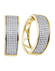 0.91CTW DIAMOND MICRO PAVE EARRINGS