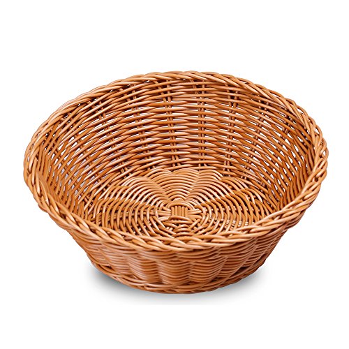 Pansdore Round/Oval Woven Basket, PP Storage Basket, Food Serving