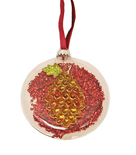 St. Nicholas Square Vineyard Glitter Glass Bulb Ornament