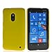 MOONCASE Hard Rubberized Rubber Coating Devise Back Case Cover for Nokia Lumia 620 Yellow