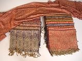Viscose Jamavar Stole in Floroscent Colors