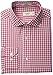 Haggar Men's Cotton Poplin Framed Gingham Fancy Fitted Spread-Collar Dress Shirt