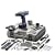 Allied 39025 14.4-Volt Ni-Cad 3/8-Inch Cordless Drill Kit with 178-Piece Accessories