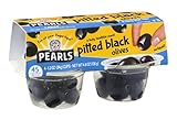 Pearls Pitted Black Olives Large , 4.8 OZ (Pack of 6)
