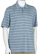 IZOD Men's Short Sleeve Pima Cool Striped Jersey Golf Polo