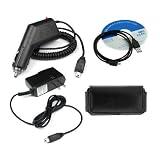 Rapid Car Charger + AC Charger + USB Cable + Black Universal Long Case for Blackberry 8100 Pearl/8300 Curve/8320 Curve/8310 Curve/8130 Pearl/8120 Pearl/8330 Curve/8110 Pearl/9000 Bold