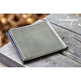 [ミラグロ] Milagro 牛革 ミネルバリスシオ 小銭入れ付き マネークリップ ブラック ea-mi-003-BK