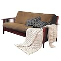 Brushed Cotton Twill Futon Cover in Khaki