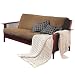 Brushed Cotton Twill Futon Cover in Khaki