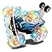 Large RC Rolling Stunt Car Turbo Twister Radio Control Spin Truck with Color flash & Music switch (Color may vary) by Poco Divo