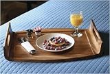 Lipper International 1164  Acacia Wood Oversized Reversible Serving/Bed Tray