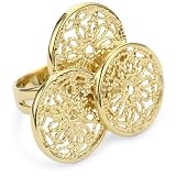 Isharya Daisy Filigree Gold Ring