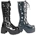Demonia Men's RANGER-318, 3 1/2 Platform Knee Boot w/Buckles