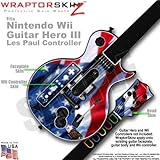 Ole Glory Skin by WraptorSkinz TM fits Nintendo Wii Guitar Hero III (3) Les ....