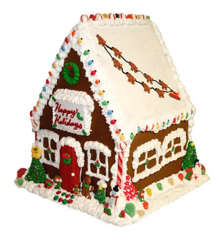 Handmade Gingerbread House- Edible Enchanted Mansion by A Bountiful Harvest