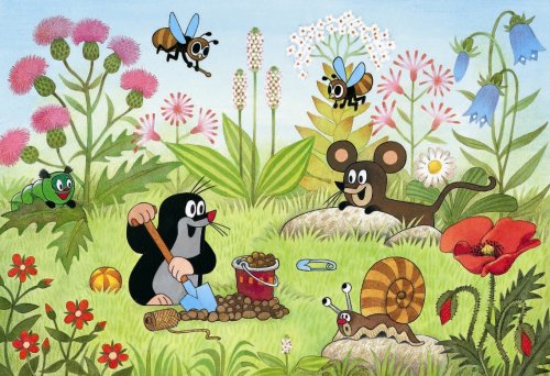 Ravensburger 08944 - Der Maulwurf im Garten, 2 x 20 Teile Puzzle