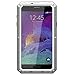 Note 4 Case,love Mei Shockproof Waterproof Dust/dirt/snow Proof Aluminum Metal Gorilla Glass Protection Case Cover for Samsung Galaxy Note4 N9100 (silver)