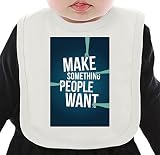 Make something people want ネクタイを有する有機ビブ Medium