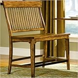 IMAGE OF Blue Ridge Retreat High Dining Bench In Distressed Chestnut Oak