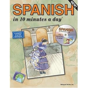 SPANISH in 10 minutes a day&reg; with CD-ROM [Paperback] Newest Printing