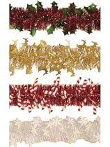 12 each: Desinger Tinsel Garland (1768-3527AC)