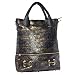 Betty Black and Gold Vertical Womens Designer Laptop Bag by Kerri Mack
