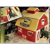 John Deere Red Barn with Tractor and Animals Cookie Jar - Collectible for the John Deere Lover!