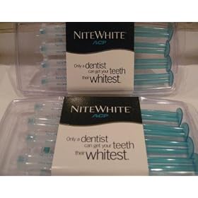 NEW NITE WHITE EXCEL ACP 16% MINT TEETH WHITENING 8 PK KIT W/O TRAY