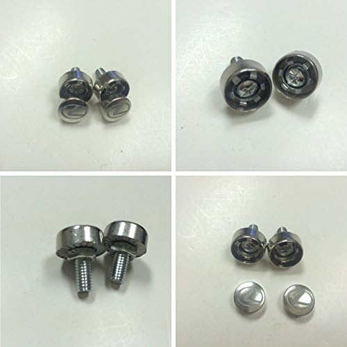 Lexus Laser Engraved License Plate Frame Logo Steel Metal Anti Theft Or Removable Screw Cap Set of 2