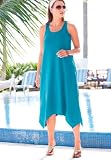 Jessica London Plus Size Cover up with Sharktail Hem