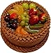 Flora-cal Products Chocolate Fake Fruit Cake 9 Inch