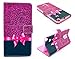 For Samsung Note 4 Case, Welity Cute Small Leopard grain Bow PU Leather Stand Card Wallet Case Cover for Samsung Galaxy Note 4 and One Gift