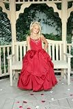 Tonya Pickup Pageant Dress with Beaded Stones - Tea Length