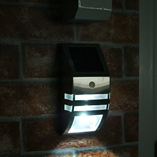 CISTWIN Solar White Wall Light With PIR Motion Sensor Lamp