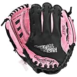Girls Pink Light-up Baseball Glove - 9.5 Inch (Lefty)