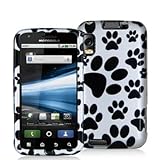 Dog Paw Design Crystal Hard Skin Case Cover for Motorola Atrix 4G Phone New ....