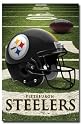 Pittsburgh Steelers (Helmet on Field) Sports Poster Print - 24" X 36"