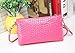 Doinshop Crocodile Messenger Bags Crossbody Clutch Women Shoulder Handbag (pink)