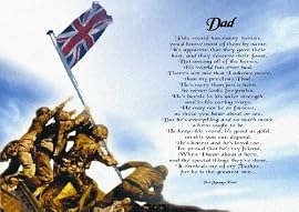 Dad The world Has Many Heroes (Army) Personalised Poem Gift Print