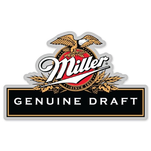 Miller Genuine Draft Beer logo vinyl sign sticker decal 5