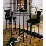 Bar Height Bistro Table With Glass Top by 