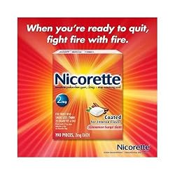 Nicorette Cinnamon Surge 2 mg Coated Gum-190 Count